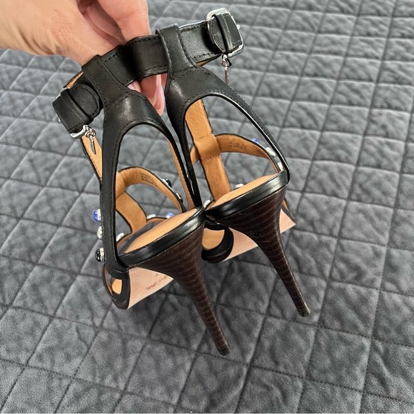 Coach High Heels Women 7 Shoes Studded Y2k Isabel Strappy Ankle Strap Open toe - Picture 2 of 8